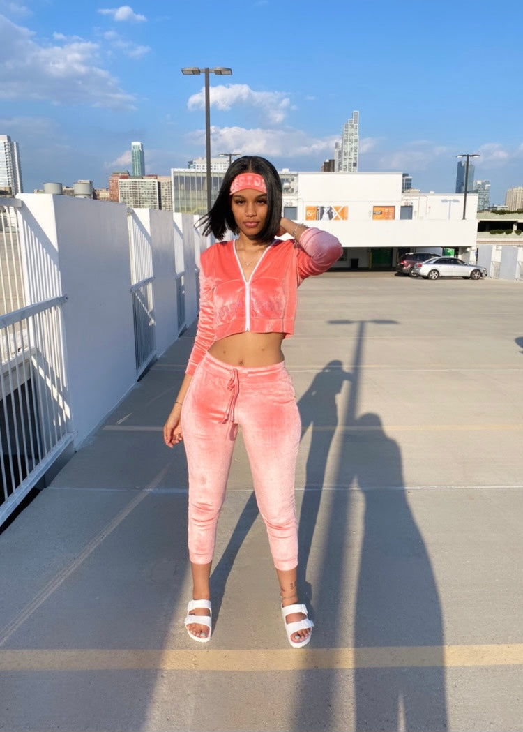 PINK PLAY GIRL TRACKSUIT