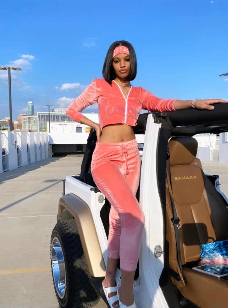 PINK PLAY GIRL TRACKSUIT