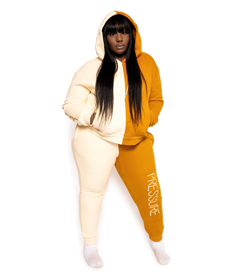 TAN PRESSURE JOGGER SET