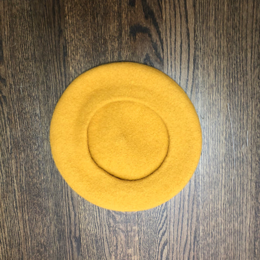 YELLOW BERET HAT