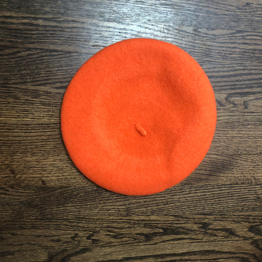 ORANGE BERET HAT