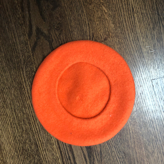 ORANGE BERET HAT