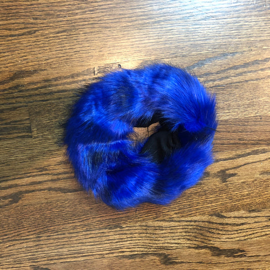 ROYAL BLUE FUR HEADBANDS