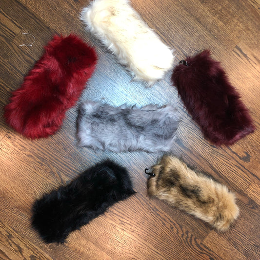 RED FUR HEADBAND
